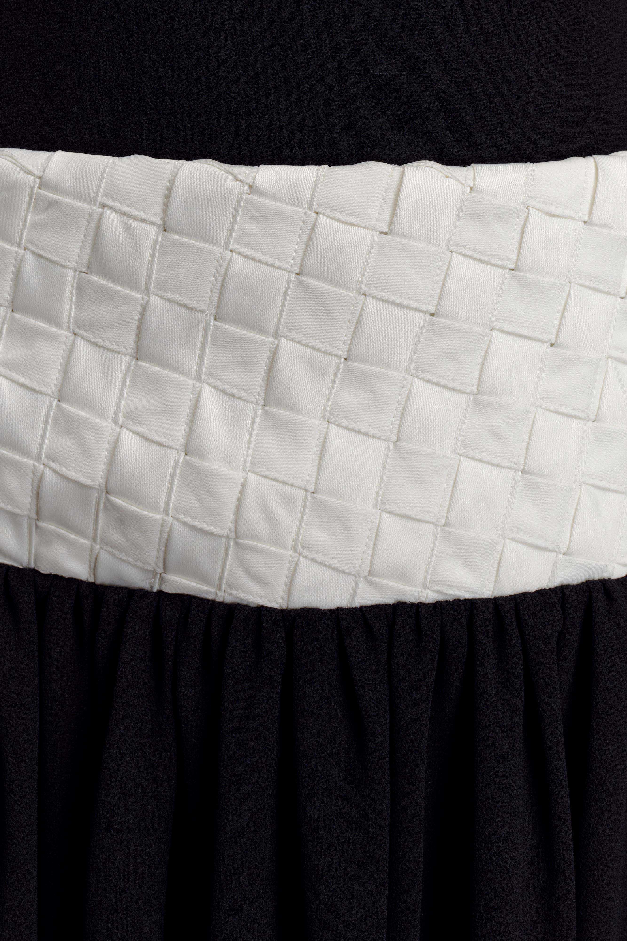 Celine Chiffon Maxi Dress - Black/White